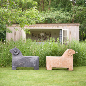 Sheep Bench and Planter (Terracotta Finish) - Image 5